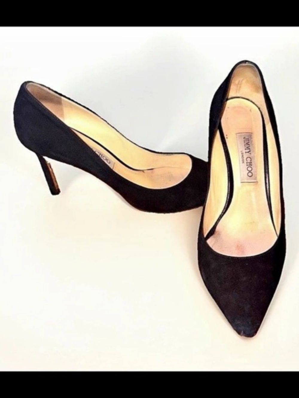 Jimmy Choo Pointed Toe Black Heels